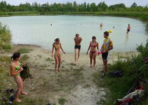 только накупались