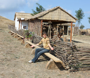 Атамань, реконструкция казацкой деревни возле городка Тамань