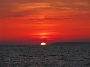 Закат на море