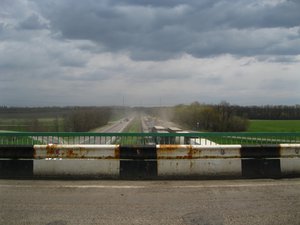 М4 в районе поворота на Петровское (вид в сторону Воронежа)