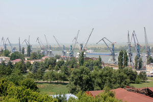 вид с крепости на порт