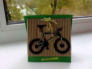 велооткрытка в подарок. мерида, е-е-е!))