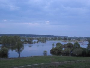 Разлив реки Воронеж у села Манино.