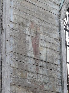 Остатки росписи в церкви