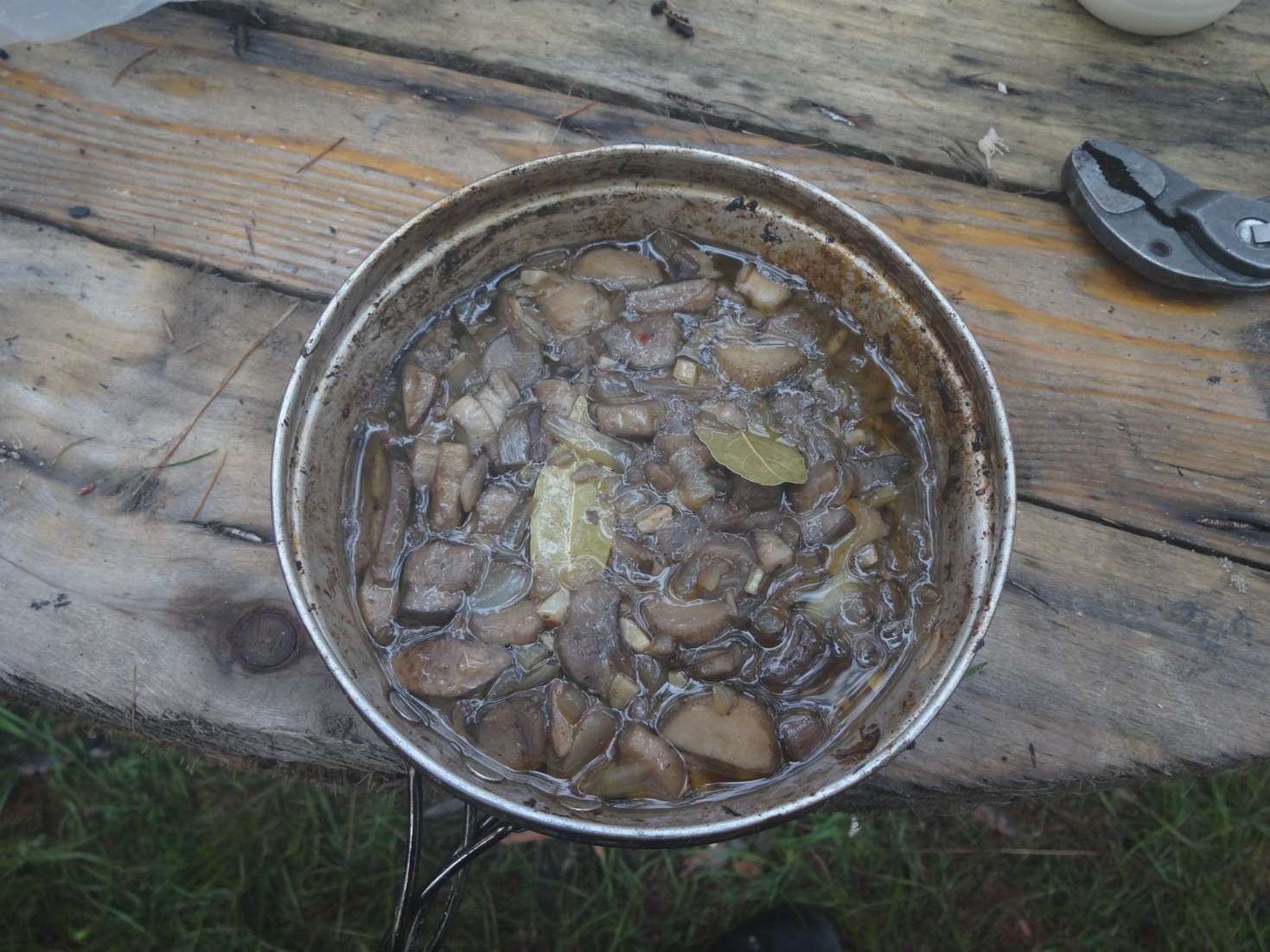 Тушёные подберёзовики с луком