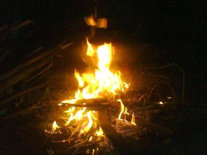 Наш костёр (пока без сосисок и колбасок)