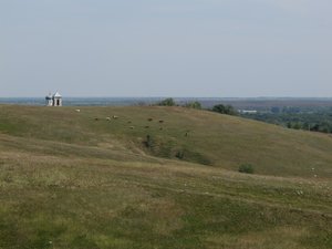 Церковь и коровы в Урыве