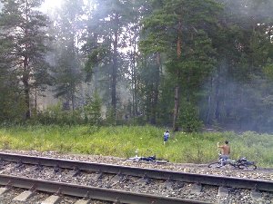 Байкеры с вело36 переквалифицировались в пожарных!