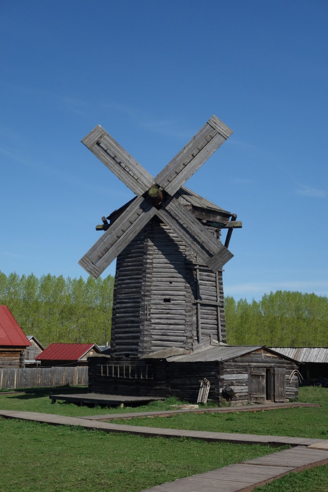 Мельница в музее "Татарская деревня"